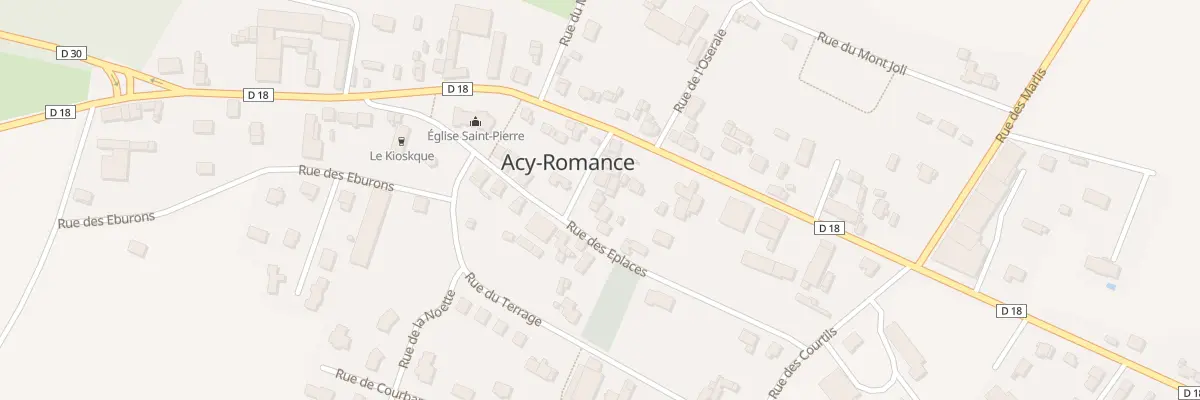 Plan du 3 Rue des Lavandières à Acy-Romance