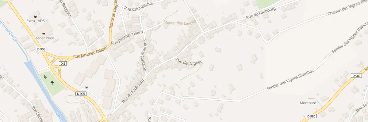 Plan du 1B Rue des Vignes à Montbard