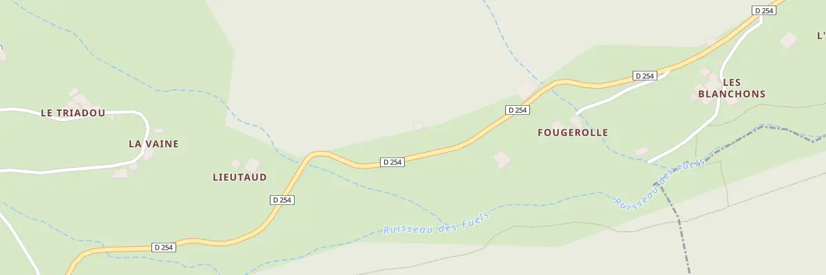 Plan du 5024 Fougerolle à Aizac