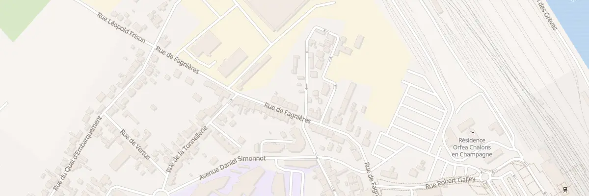 Plan du 68 Rue de Fagnières à Châlons-en-Champagne
