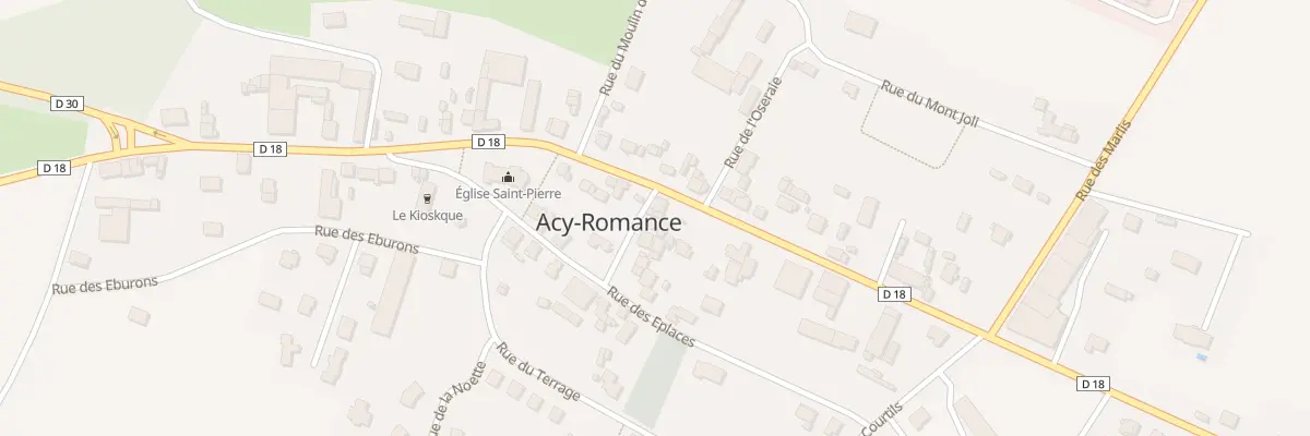 Plan du 1 Rue des Lavandières à Acy-Romance
