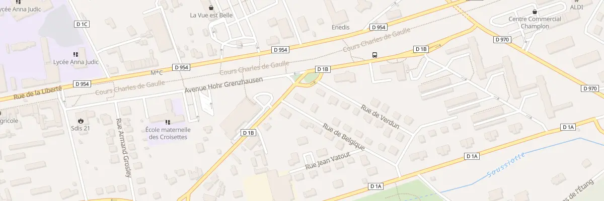 Plan du 1 Rue de Belgique à Semur-en-Auxois