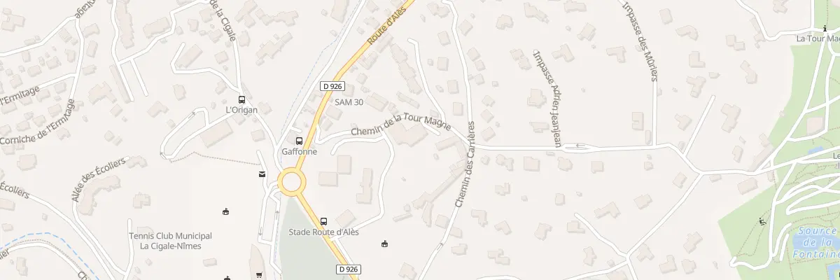 Plan du 2 All Clos des Pins à Nîmes