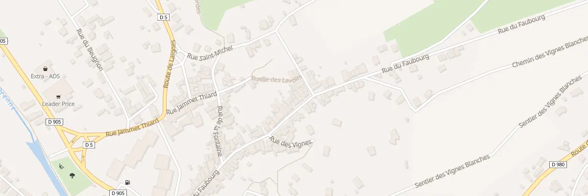 Plan du 97 Rue du Faubourg à Montbard