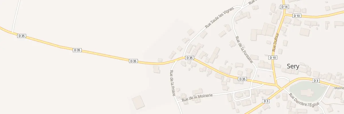 Plan du 20 Rue Haute à Sery