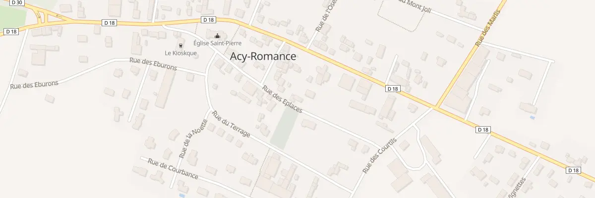 Plan du 12 Rue des Eplaces à Acy-Romance
