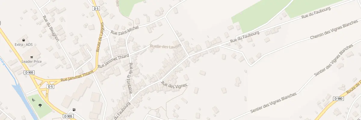 Plan du 101 Rue du Faubourg à Montbard