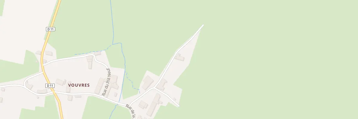 Plan du 5028 Vouvres à Sussey