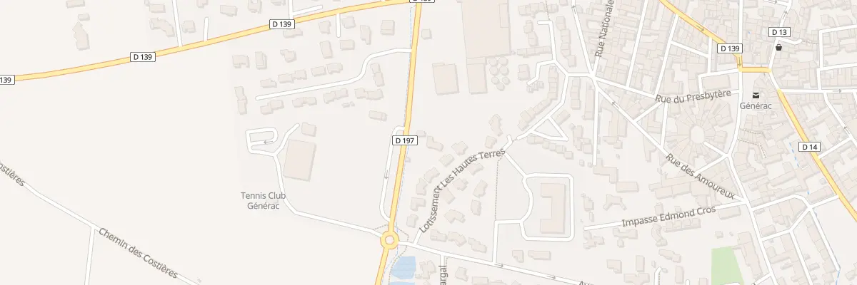 Plan du 105 Rte de Franquevaux à Générac