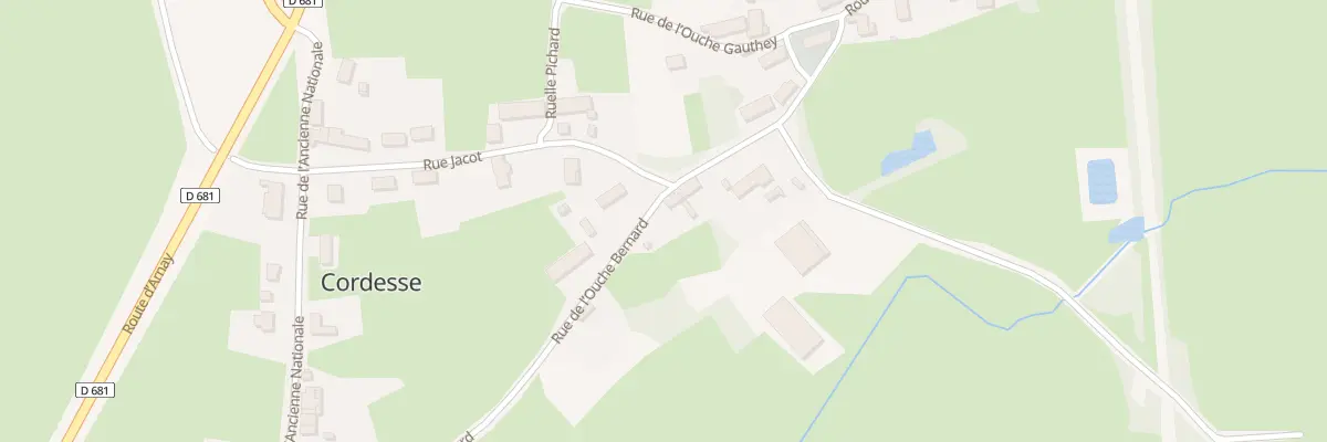 Plan du 5 Rue de l’Ouche Bernard à Cordesse