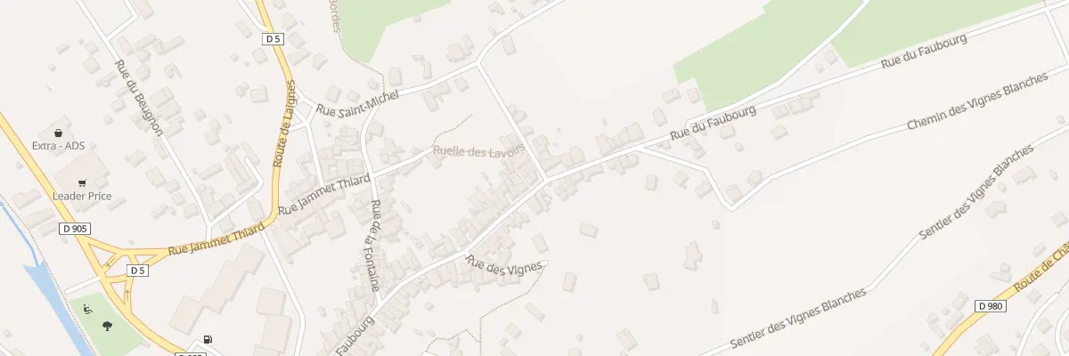 Plan du 109 Rue du Faubourg à Montbard