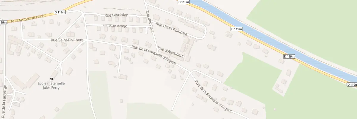 Plan du 10 Rue d’Alembert à Montbard