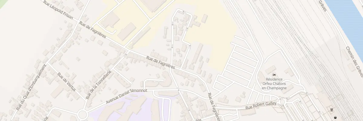 Plan du 58 Rue de Fagnières à Châlons-en-Champagne