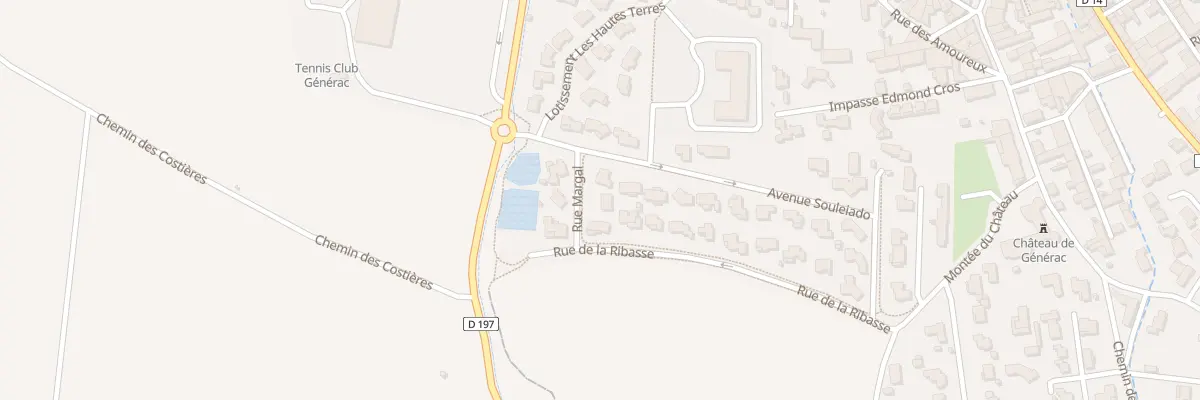 Plan du 1 Rue du Margal à Générac