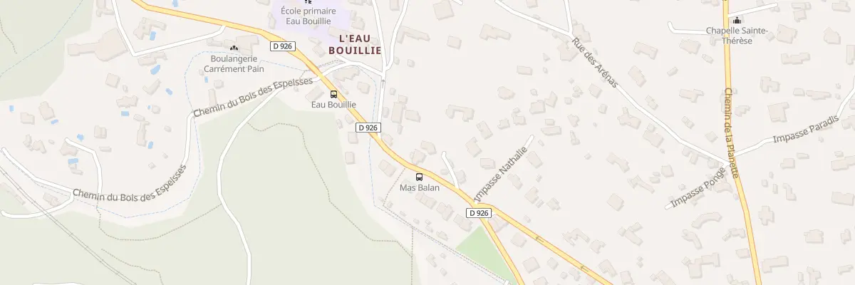 Plan du 9038 Rte d’Alès à Nîmes
