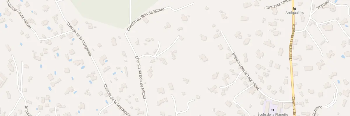 Plan du 614A Che du Bois de Mittau à Nîmes