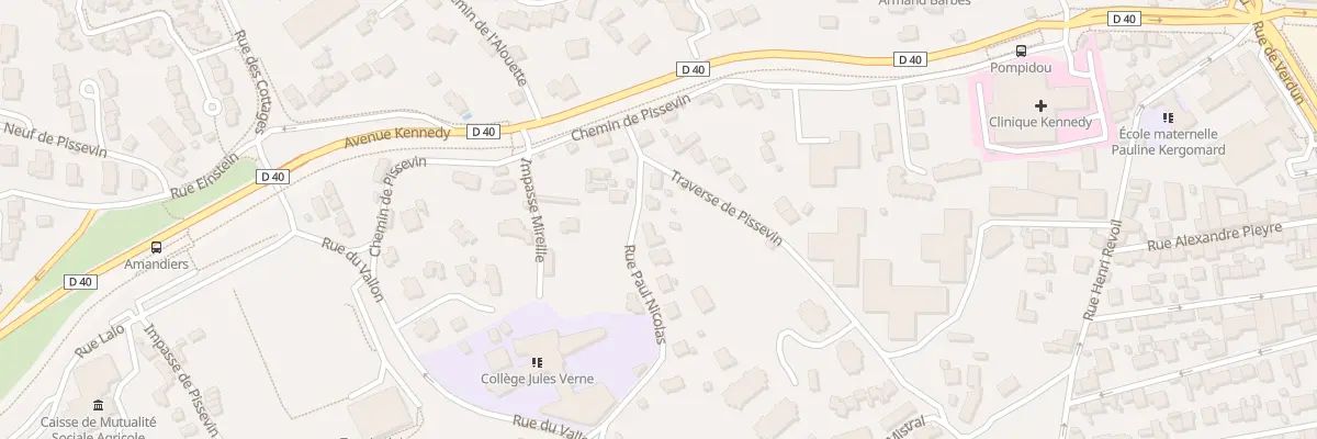 Plan du 73 Rue Paul Nicolas à Nîmes