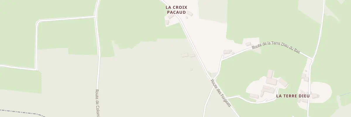 Plan du 5134 La Croix Pacaud à Ozolles