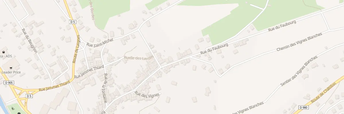 Plan du 115 Rue du Faubourg à Montbard