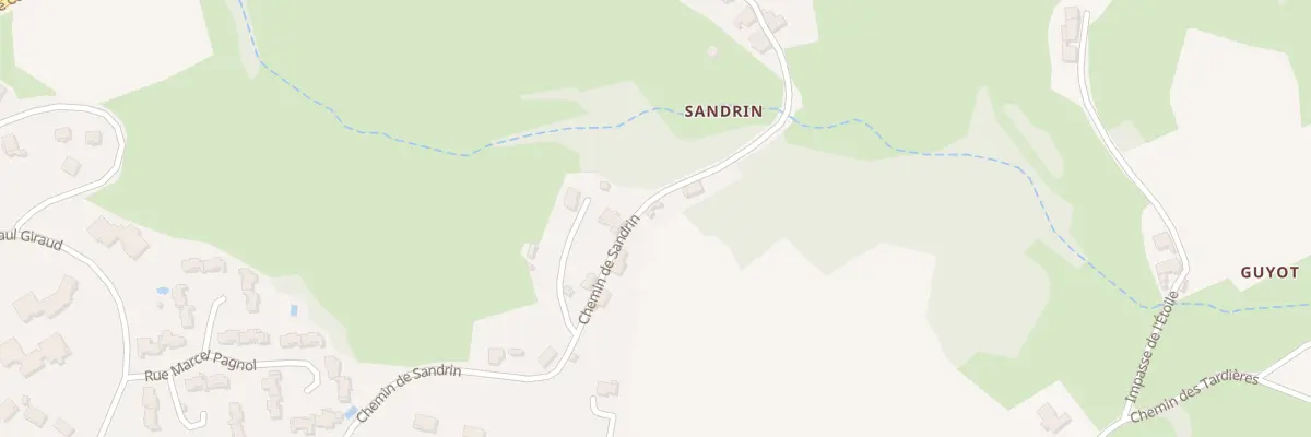 Plan du 9012 Che de Sandrin à Amplepuis