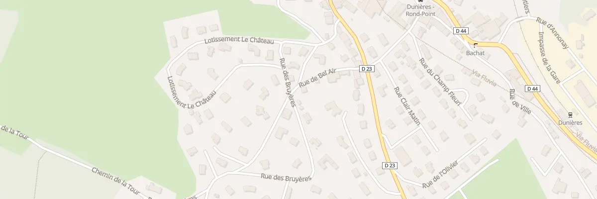 Plan du 11 Rue des Bruyères à Dunières
