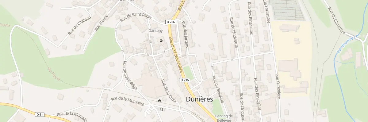 Plan du 11 Rue du 11 Novembre à Dunières