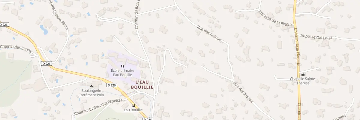 Plan du 104 Che du Bois de Mittau à Nîmes