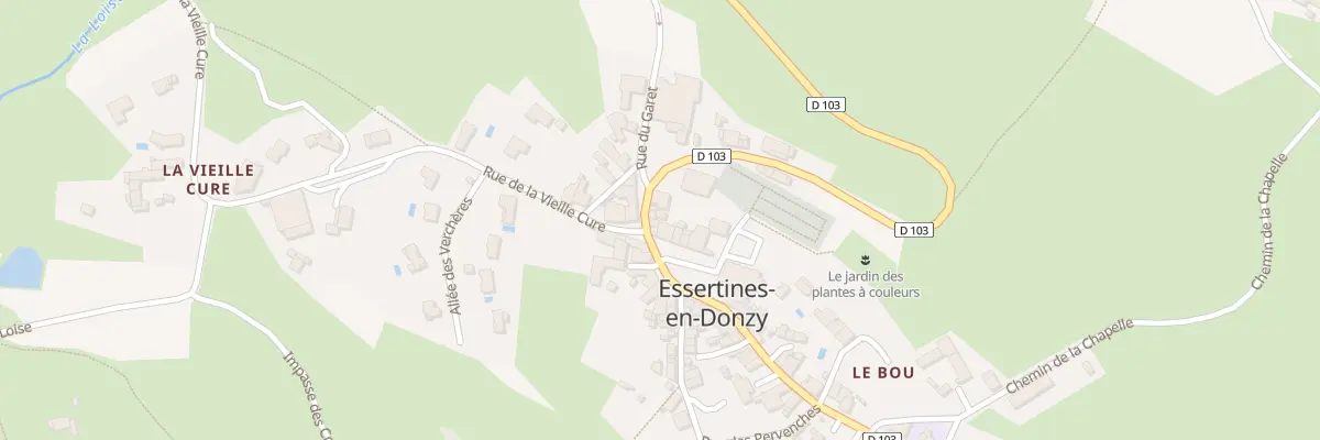 Plan du 1124 Rte des Essarts à Essertines-en-Donzy