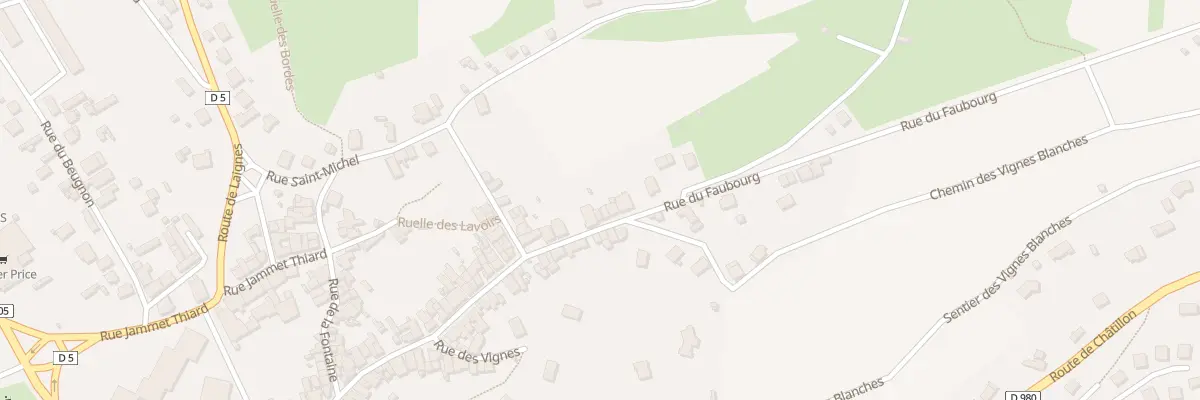 Plan du 123 Rue du Faubourg à Montbard