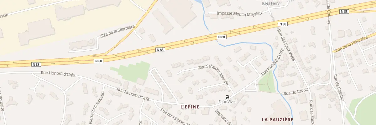 Plan du 32 Rue Salvador Allendé au Chambon-Feugerolles