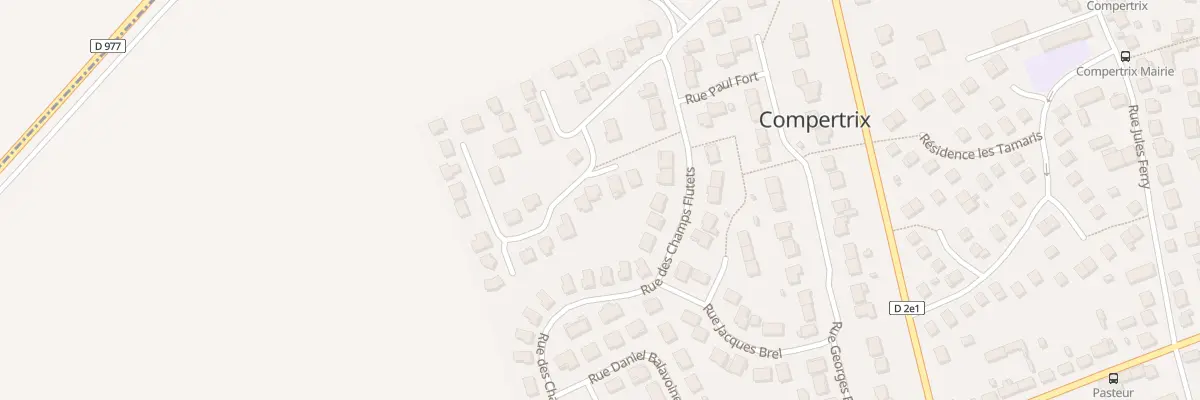 Plan du 34 Rue Paul Eluard à Compertrix