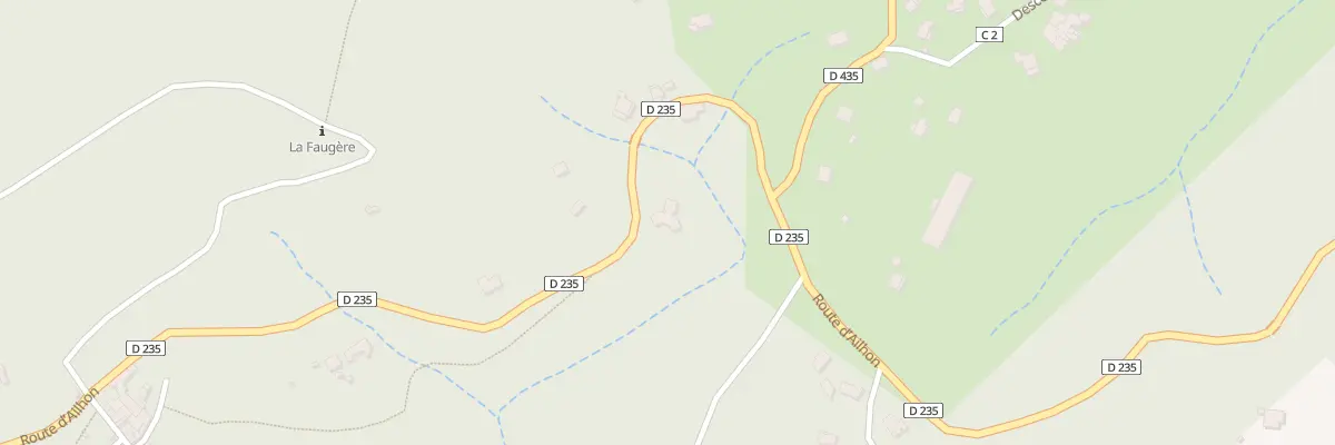 Plan du 5483 La Faugere à Mercuer