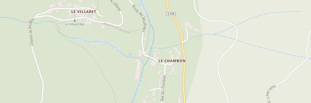 Plan du 1 Rue du Chambon à Laviolle