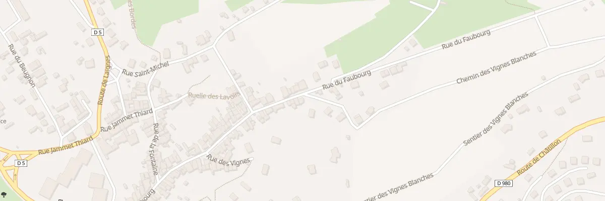 Plan du 128 Rue du Faubourg à Montbard