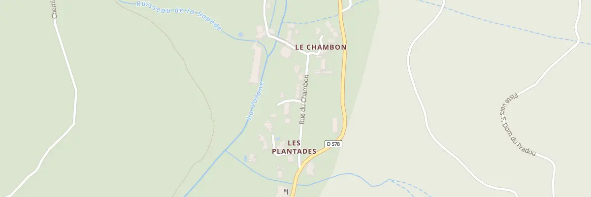 Plan du 5116 Le Chambon à Laviolle