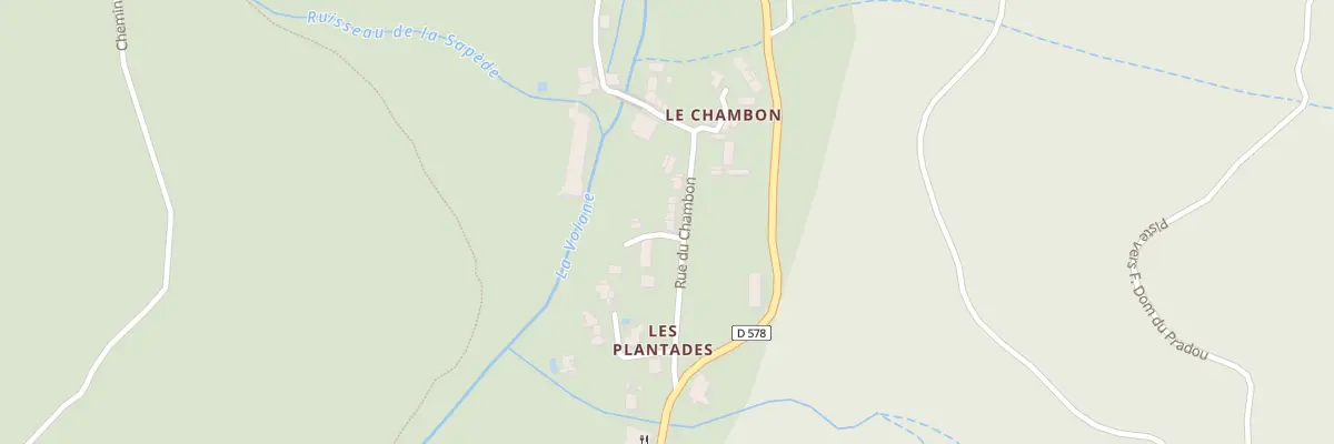 Plan du 5121 Le Chambon à Laviolle