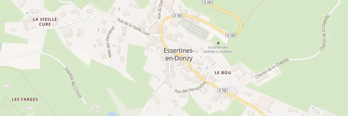 Plan du 1053 Rte des Essarts à Essertines-en-Donzy