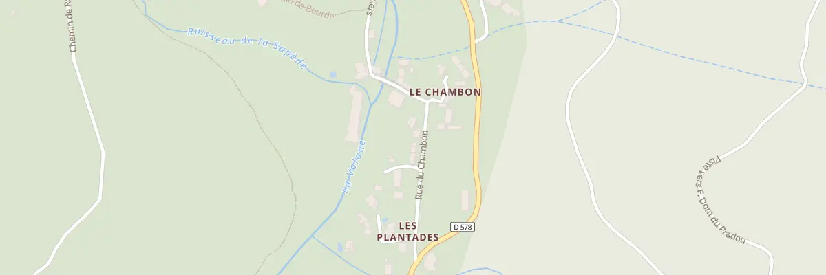 Plan du 98 Rue du Chambon à Laviolle