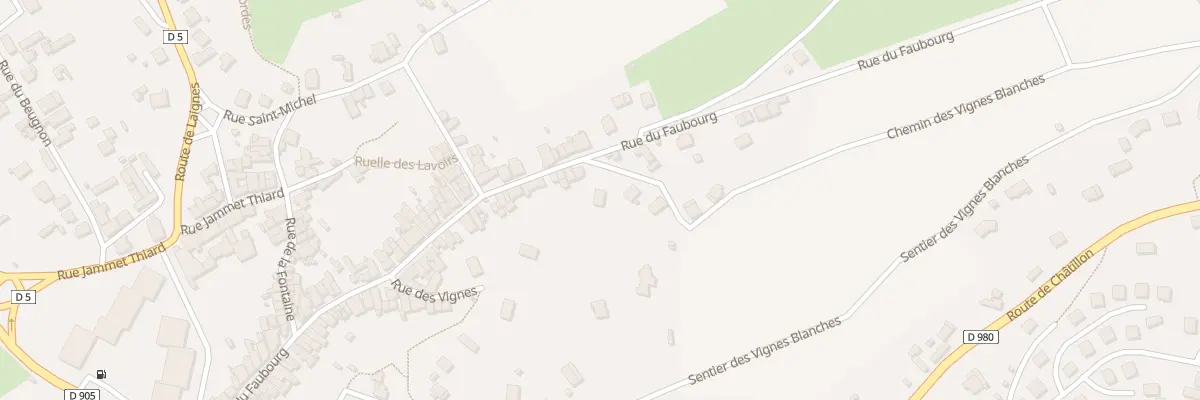 Plan du 128B Rue du Faubourg à Montbard