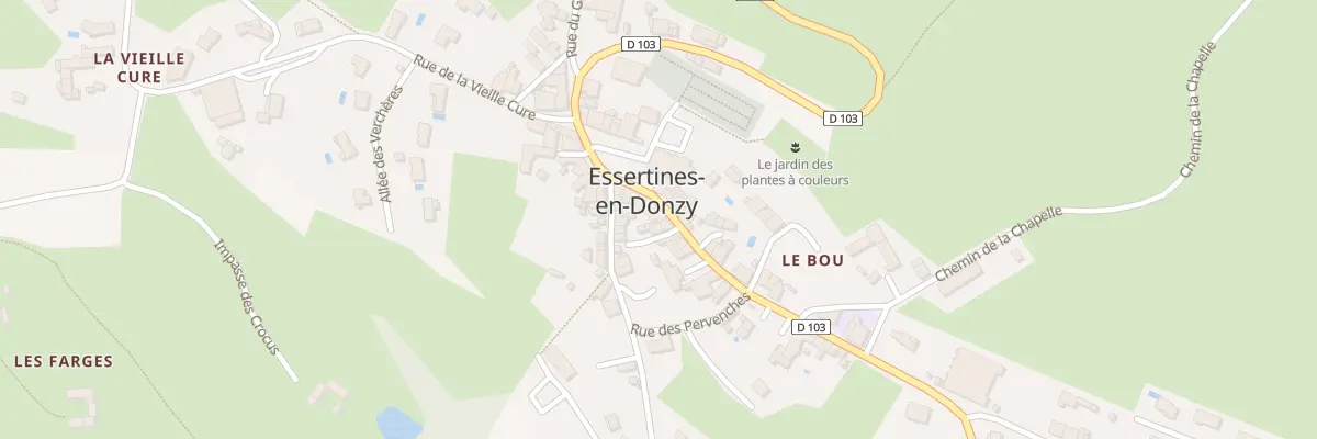 Plan du 1017 Rte des Essarts à Essertines-en-Donzy