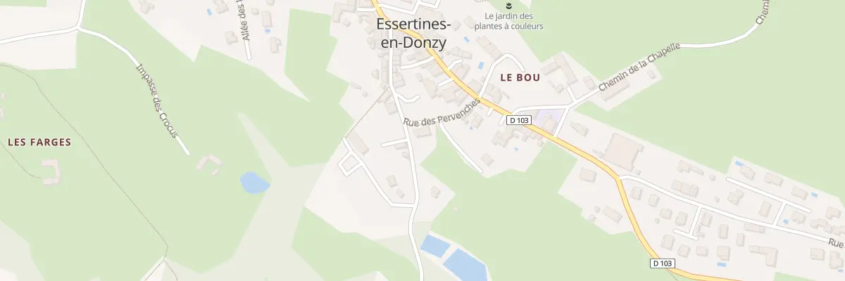 Plan du 4 Rue des Pervenches à Essertines-en-Donzy