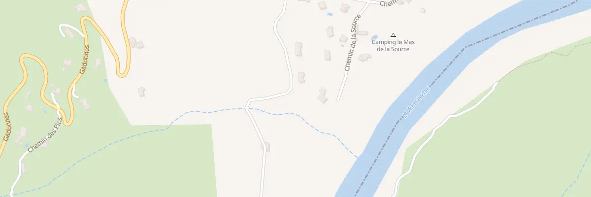 Plan du 443 Che du Moulin à Sampzon