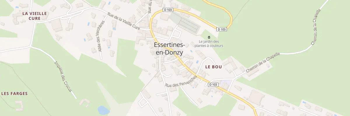Plan du 1007 Rte des Essarts à Essertines-en-Donzy