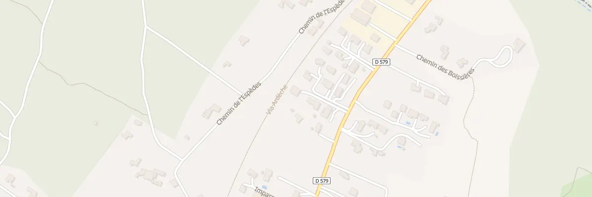 Plan du 63T Rte de Pradons à Ruoms