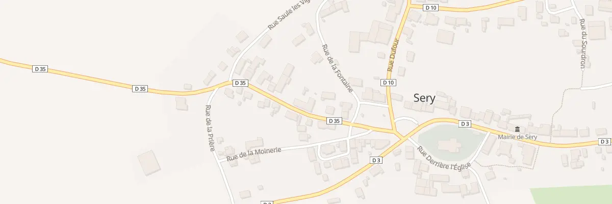 Plan du 6 Rue Haute à Sery