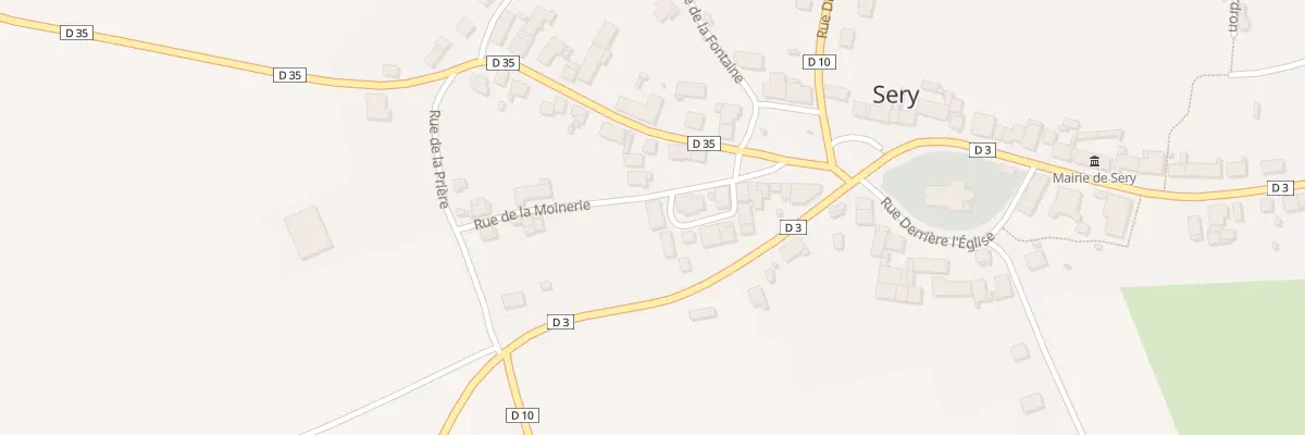 Plan du 7 Rue de la Moinerie à Sery