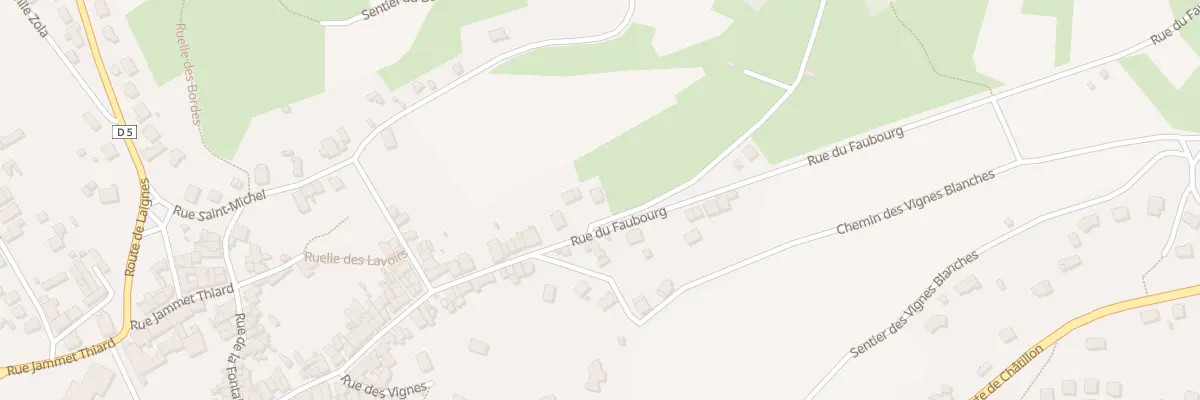 Plan du 133 Rue du Faubourg à Montbard