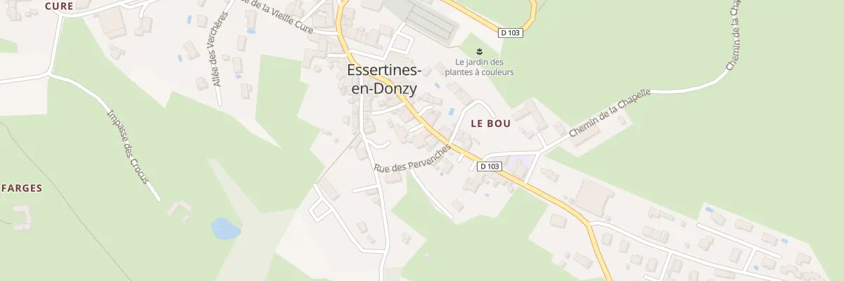 Plan du 955 Rte des Essarts à Essertines-en-Donzy