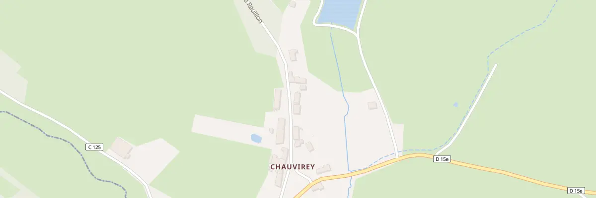 Plan du 5030 Ham de Chauvirey à Diancey