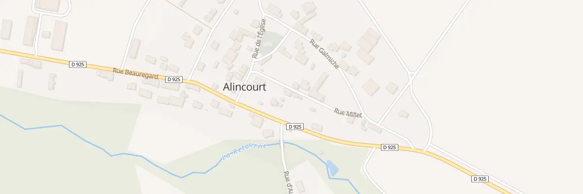 Plan du 5013 Le Village à Alincourt